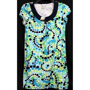 NEW Limited Too Polka Dot Dress Y2K Summer Sz 16 Casual Swirl Ocean Beach Vacay